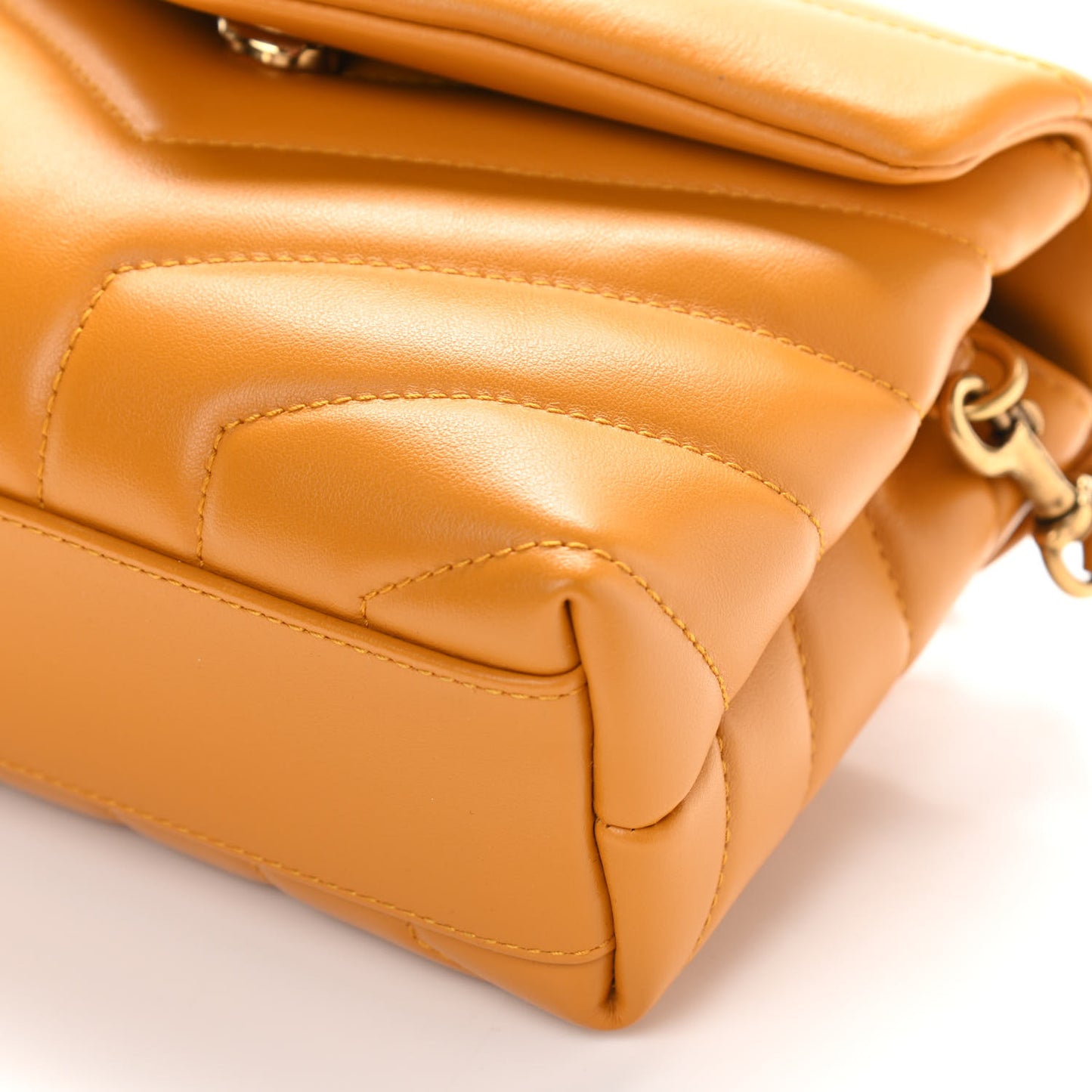 Calfskin Y Quilted Monogram Toy Loulou Crossbody Bag Cheddar