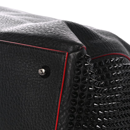 Christian Louboutin Calfskin Panettone Spiked Large Ranch Black 8 of 17