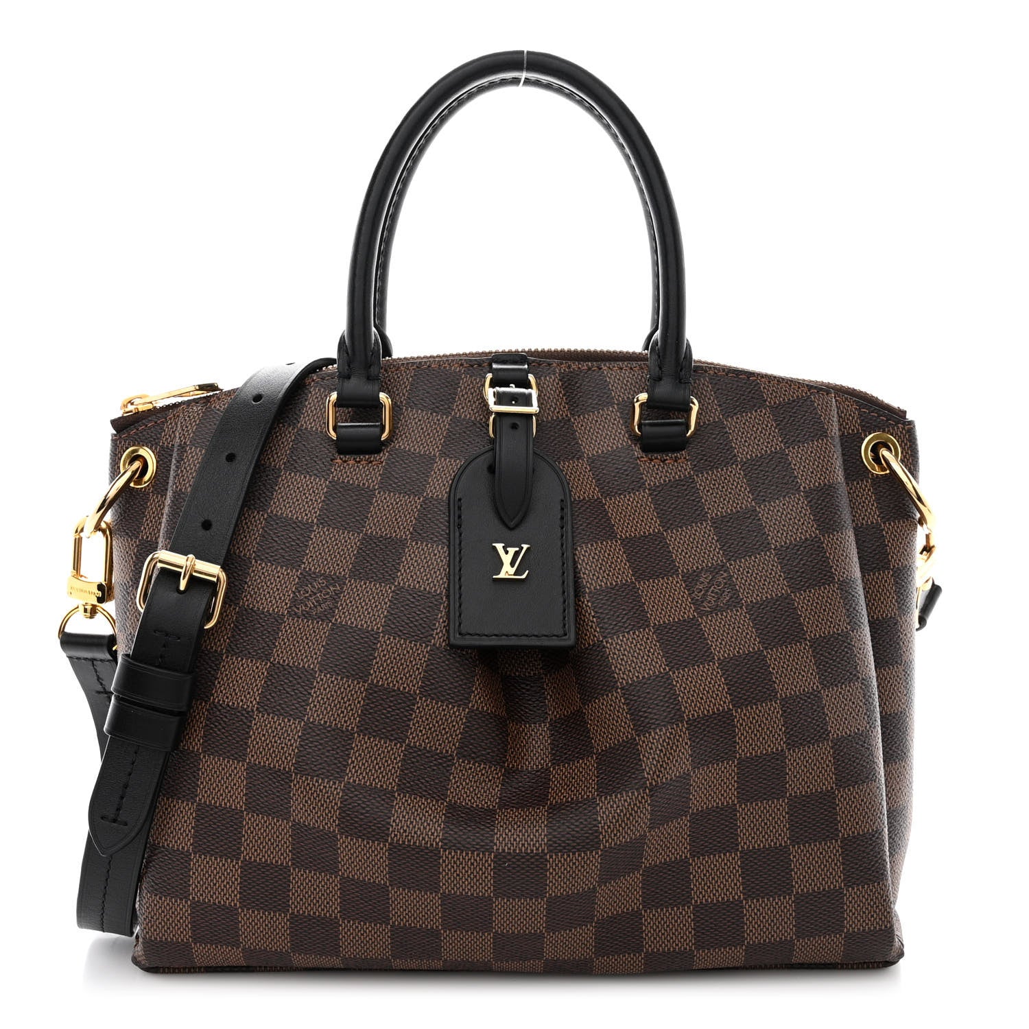 Louis Vuitton Damier Ebene Odeon Tote PM Black 1 of 10
