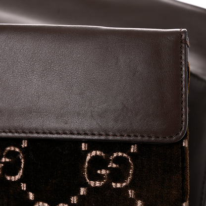 Gucci Velvet Moon Calfskin Crystal GG Monogram Small Dionysus Shoulder Bag Brown Vintage Cocoa Black Diamond 18 of 22