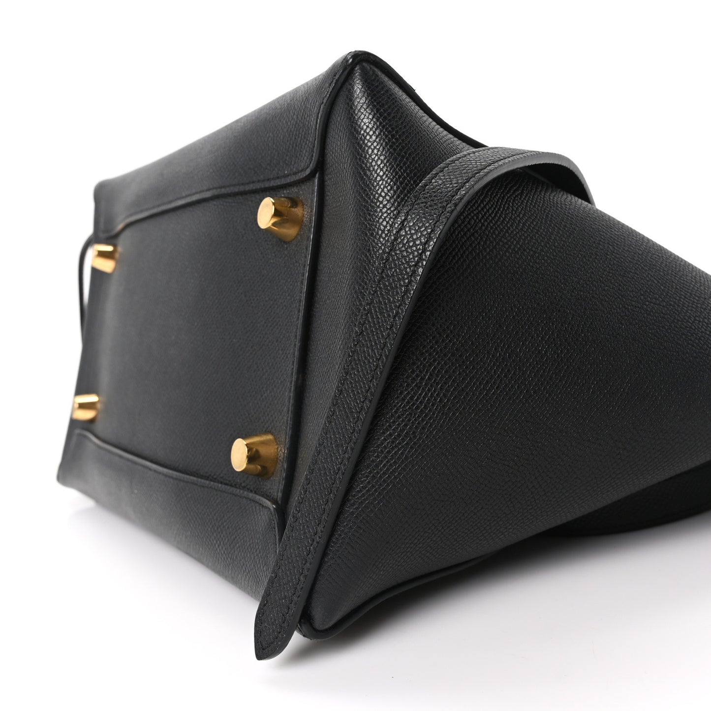 Grained Calfskin Mini Belt Bag Black