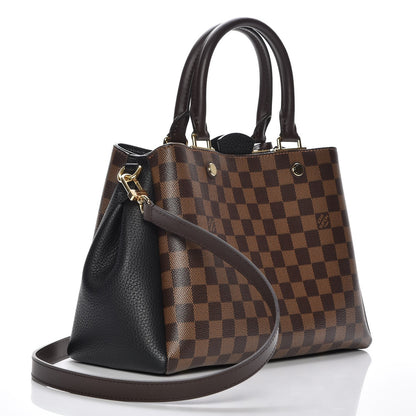 Louis Vuitton Damier Ebene Cuir Taurillon Brittany Black 4 of 8