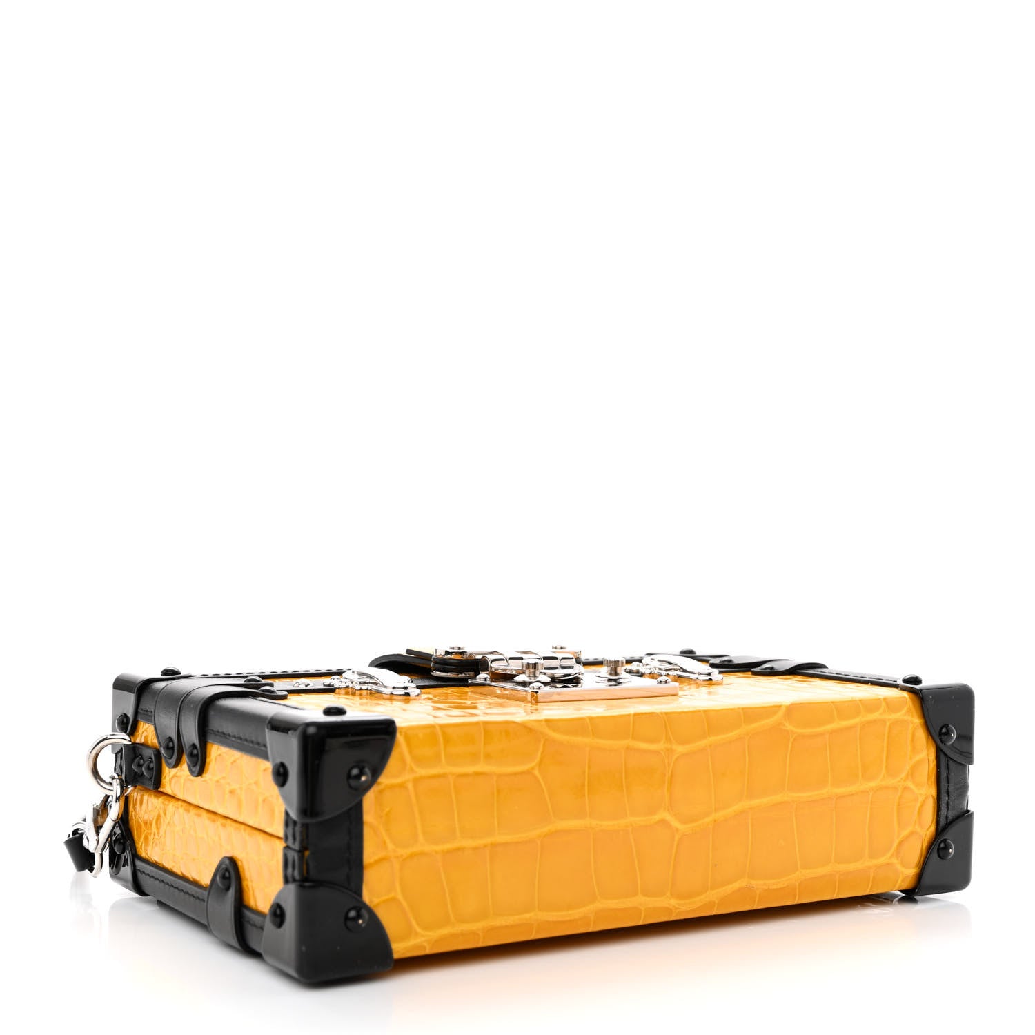 Louis Vuitton Crocodile Petite Malle Jaune D'Or 4 of 10