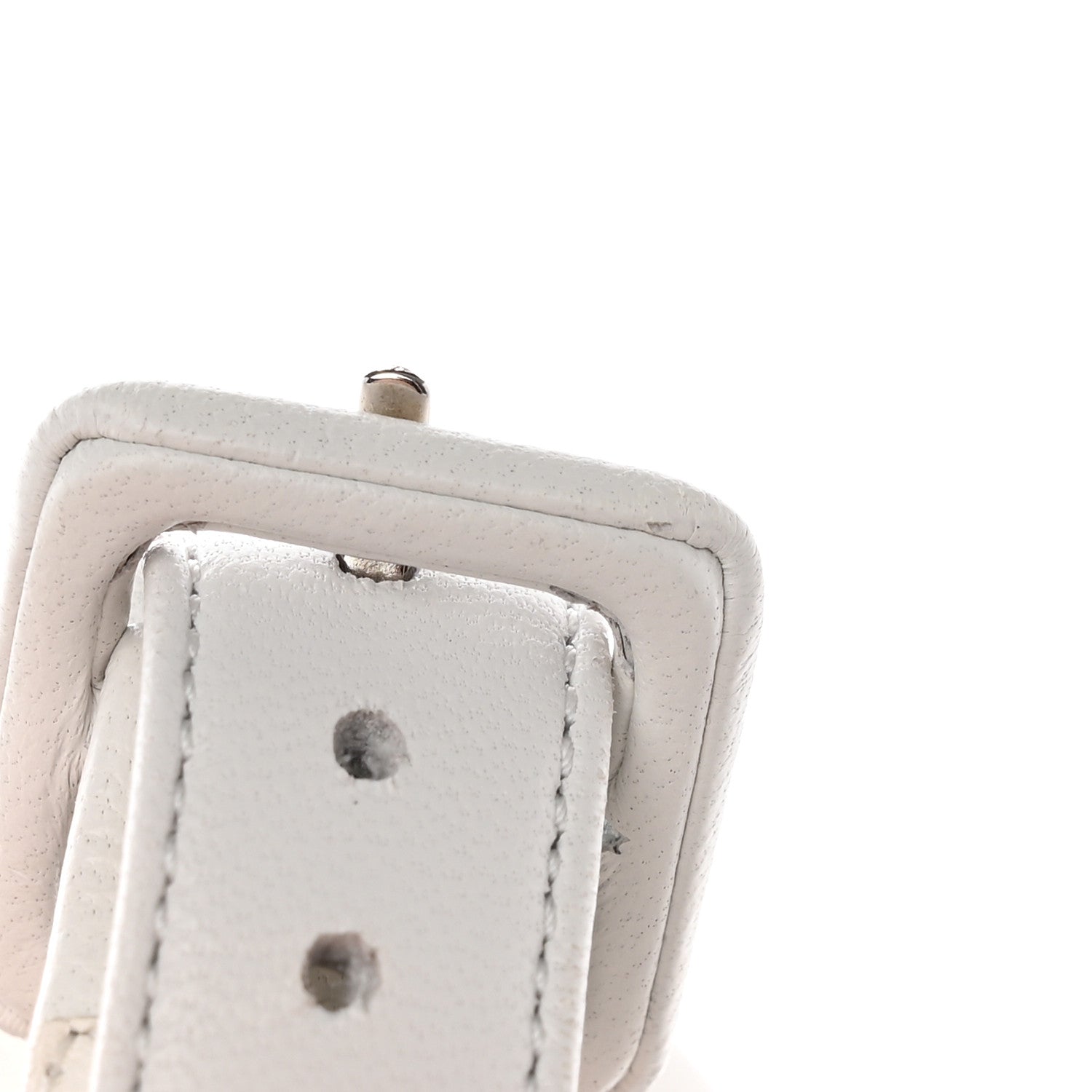 Hermes Nappa Womens Grace Sandals 36.5 White 14 of 20