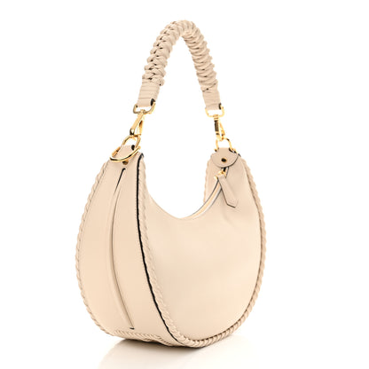 Fendi Nappa Braided Small Fendigraphy Hobo Bag Camelia 3 of 10