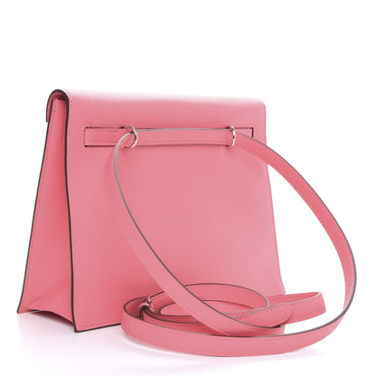 Hermes Evercolor Kelly Danse II Belt Bag Rose Azalee 3 of 10