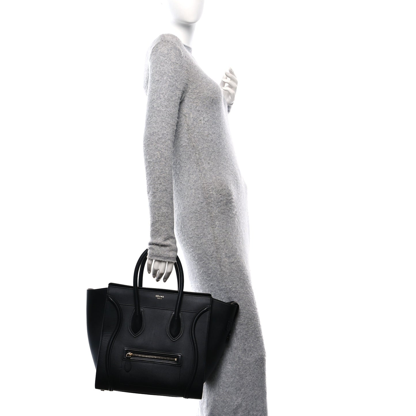 Smooth Calfskin Mini Luggage Black