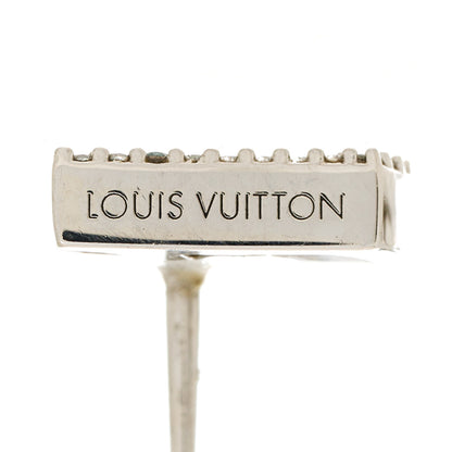 Louis Vuitton Palladium Crystal LV Iconic Earrings 5 of 5