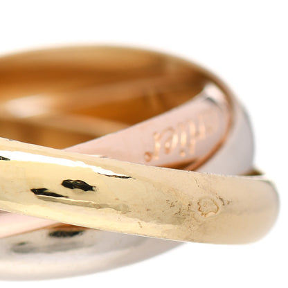 Cartier 18K Pink Yellow White Gold Classic Les Must De Cartier Trinity Ring 53 6.25 5 of 5