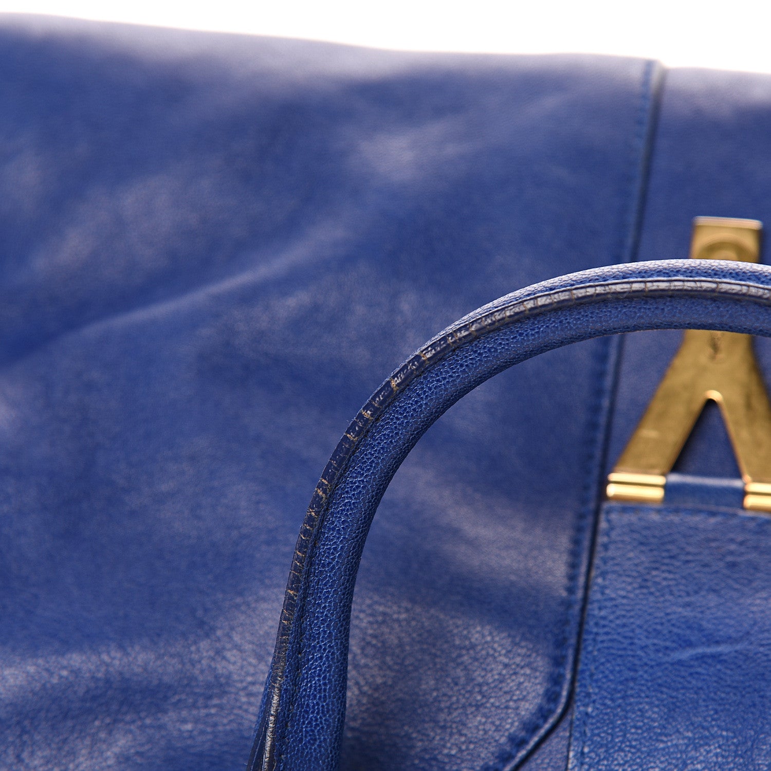 Saint Laurent Sheepskin Medium Cabas ChYc Blue 7 of 13