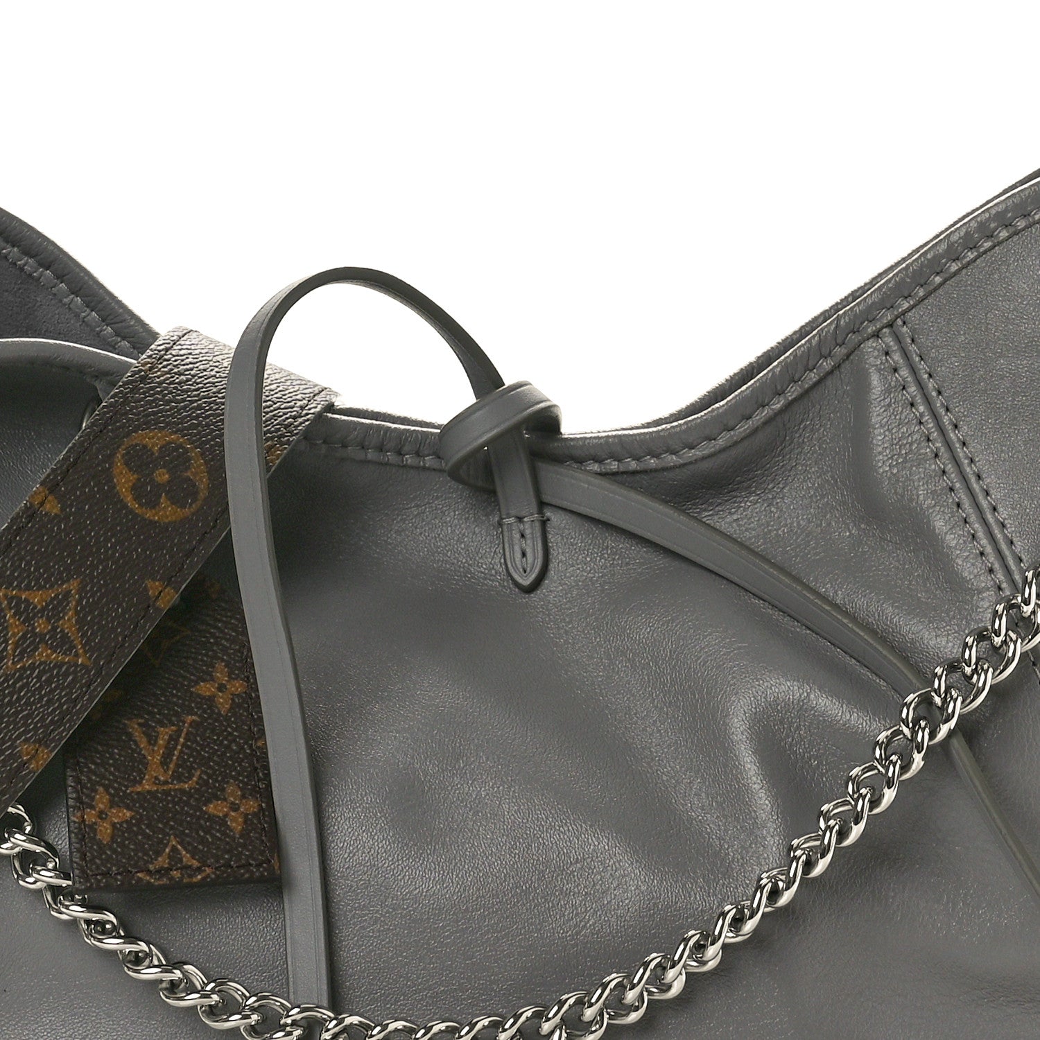 Louis Vuitton Lambskin CarryAll Cargo Vibe PM Trianon Gray 7 of 9