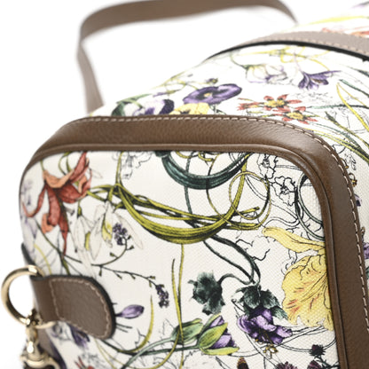 Gucci Canvas Flora Infinity Medium Joy Boston White Multicolor Acero 9 of 12