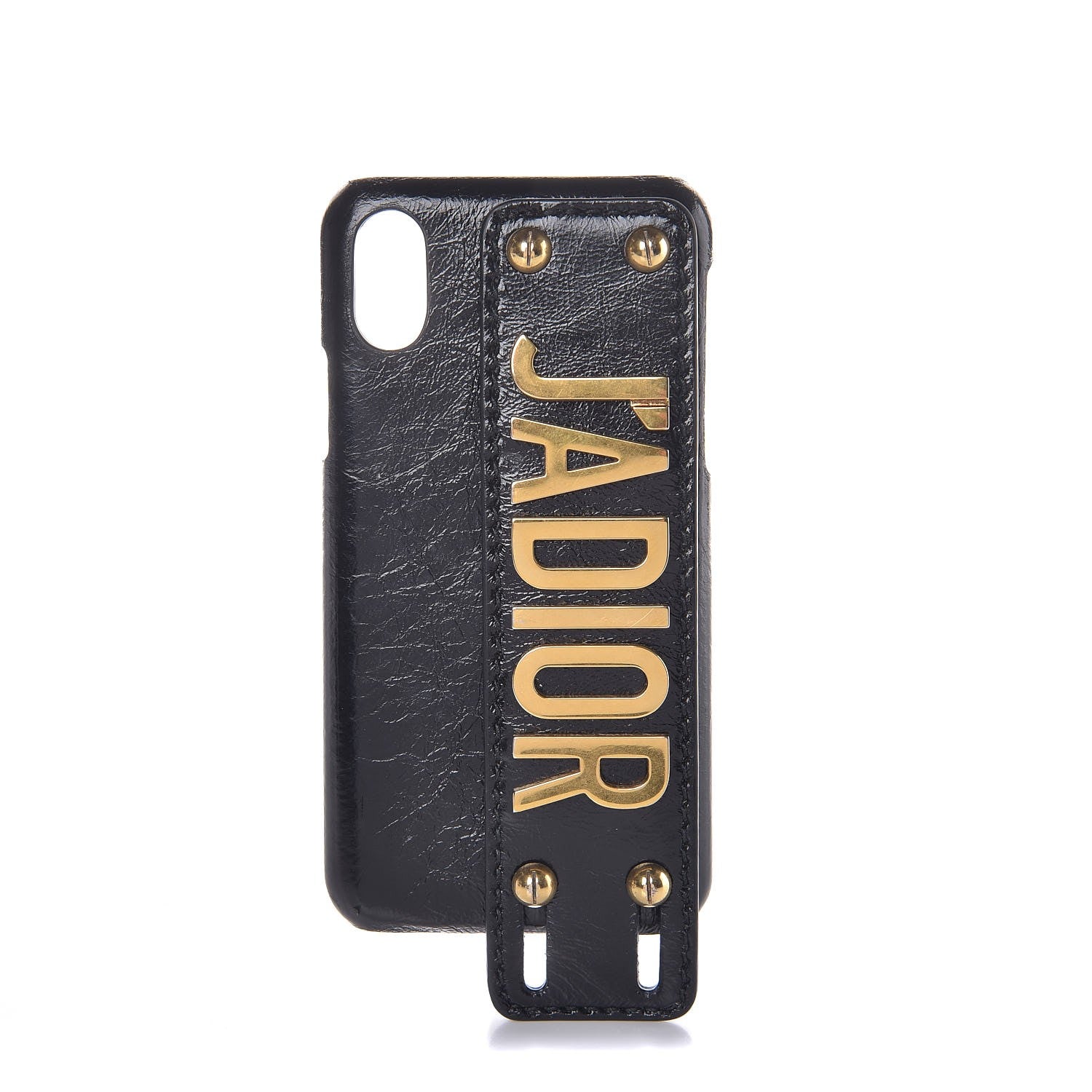 Christian Dior Crinkled Calfskin J'adior Tech iPhone X Case Black 1 of 5