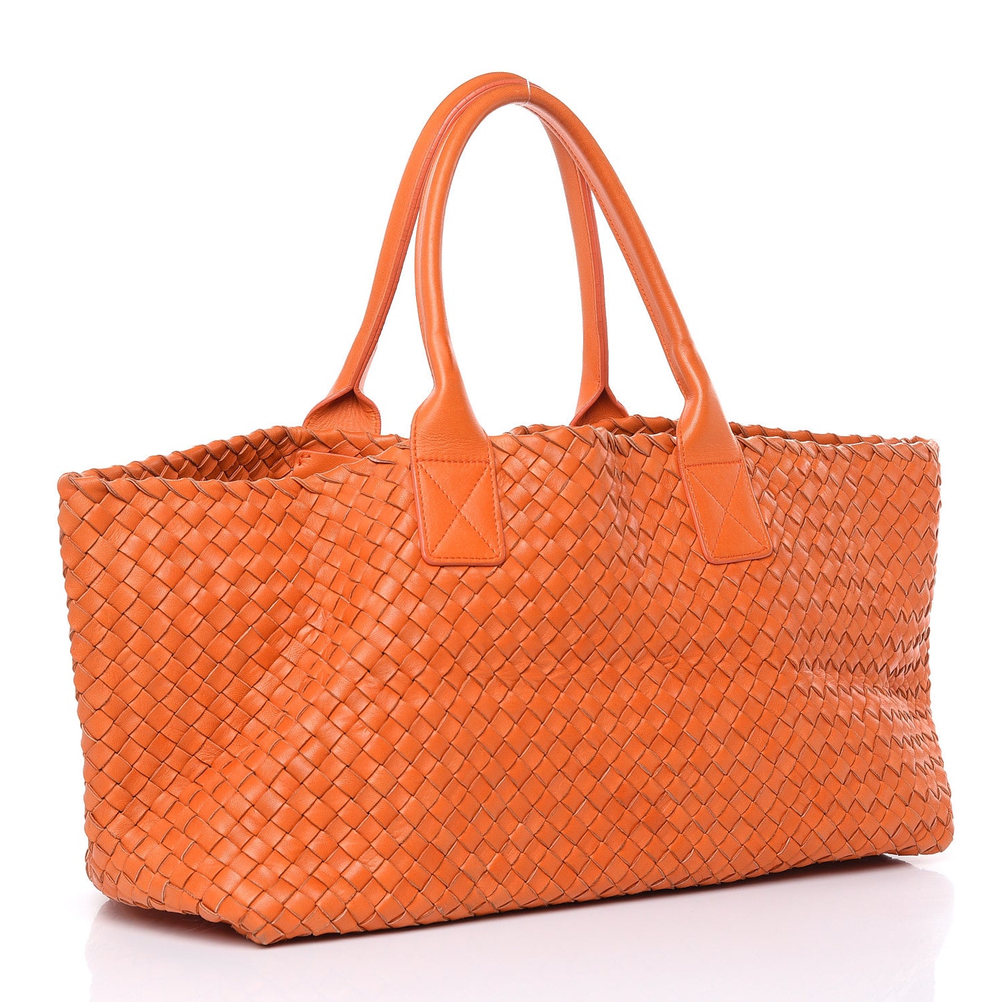 Nappa Intrecciato Medium Cabat Orange