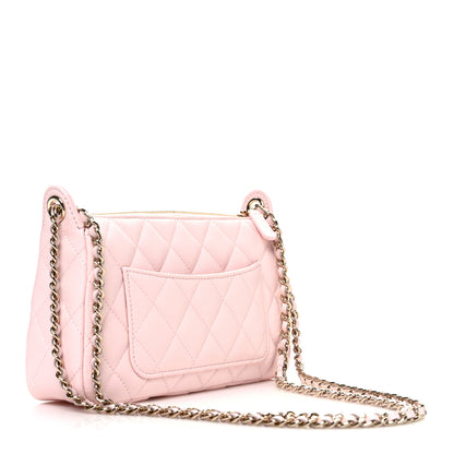 Chanel Caviar Quilted Purse With Chain Pink 3 of 11
