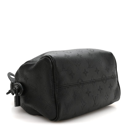 Louis Vuitton Calfskin Monogram Speedy P9 Bandouliere 20 Ultra Black 5 of 12