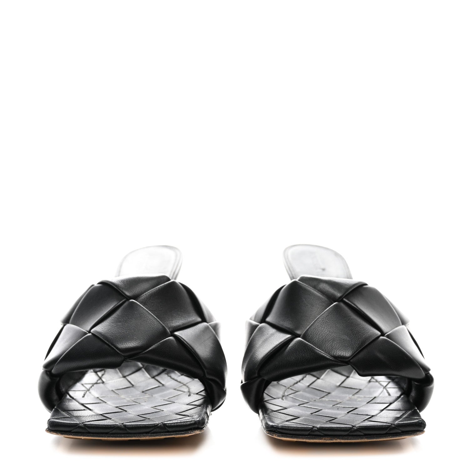 Bottega Veneta Nappa Maxi Intrecciato Lido Mule Sandals 39 Black 2 of 12