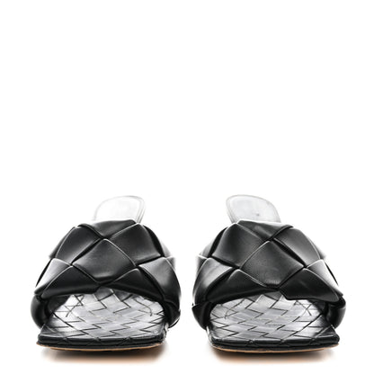 Bottega Veneta Nappa Maxi Intrecciato Lido Mule Sandals 39 Black 2 of 12