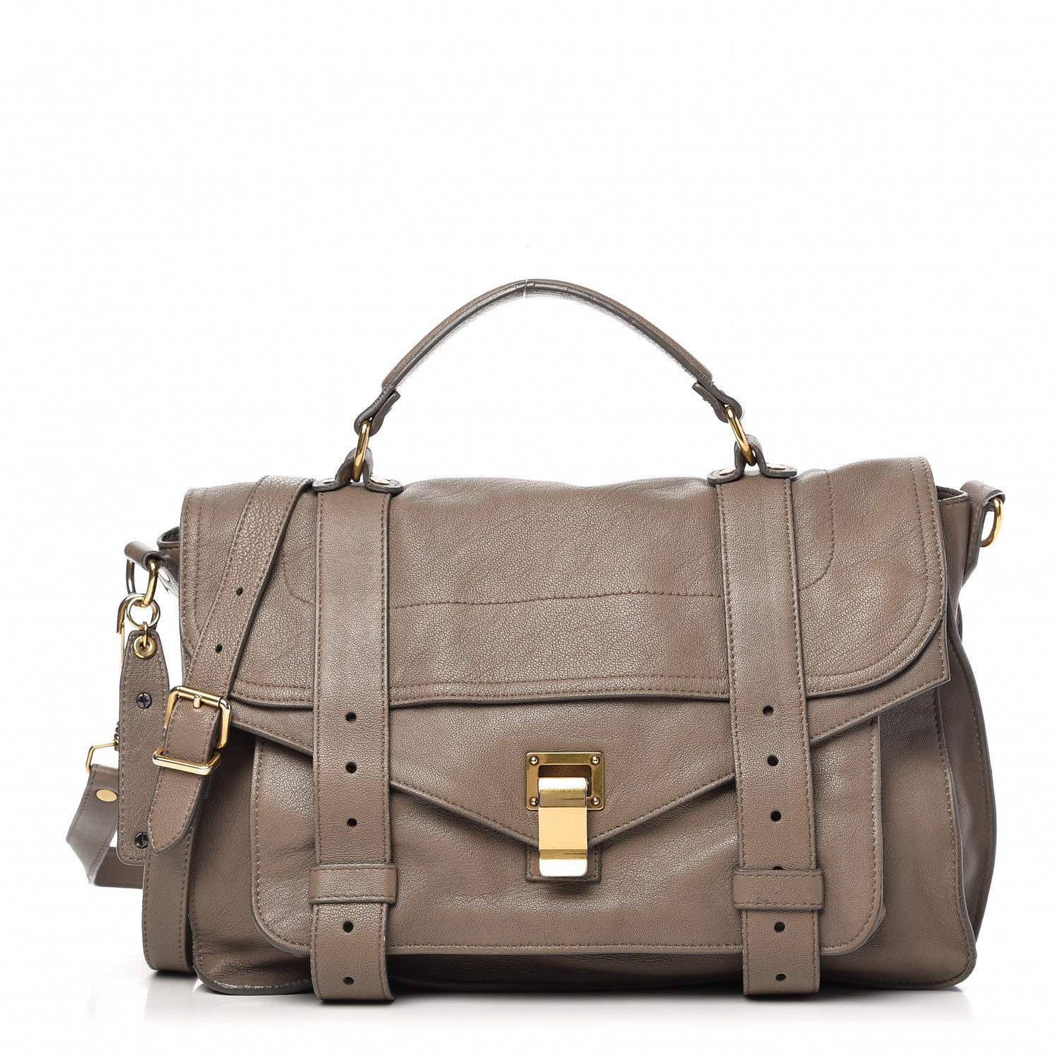 Proenza Schouler Lambskin Medium PS1 Satchel Smoke 1 of 17