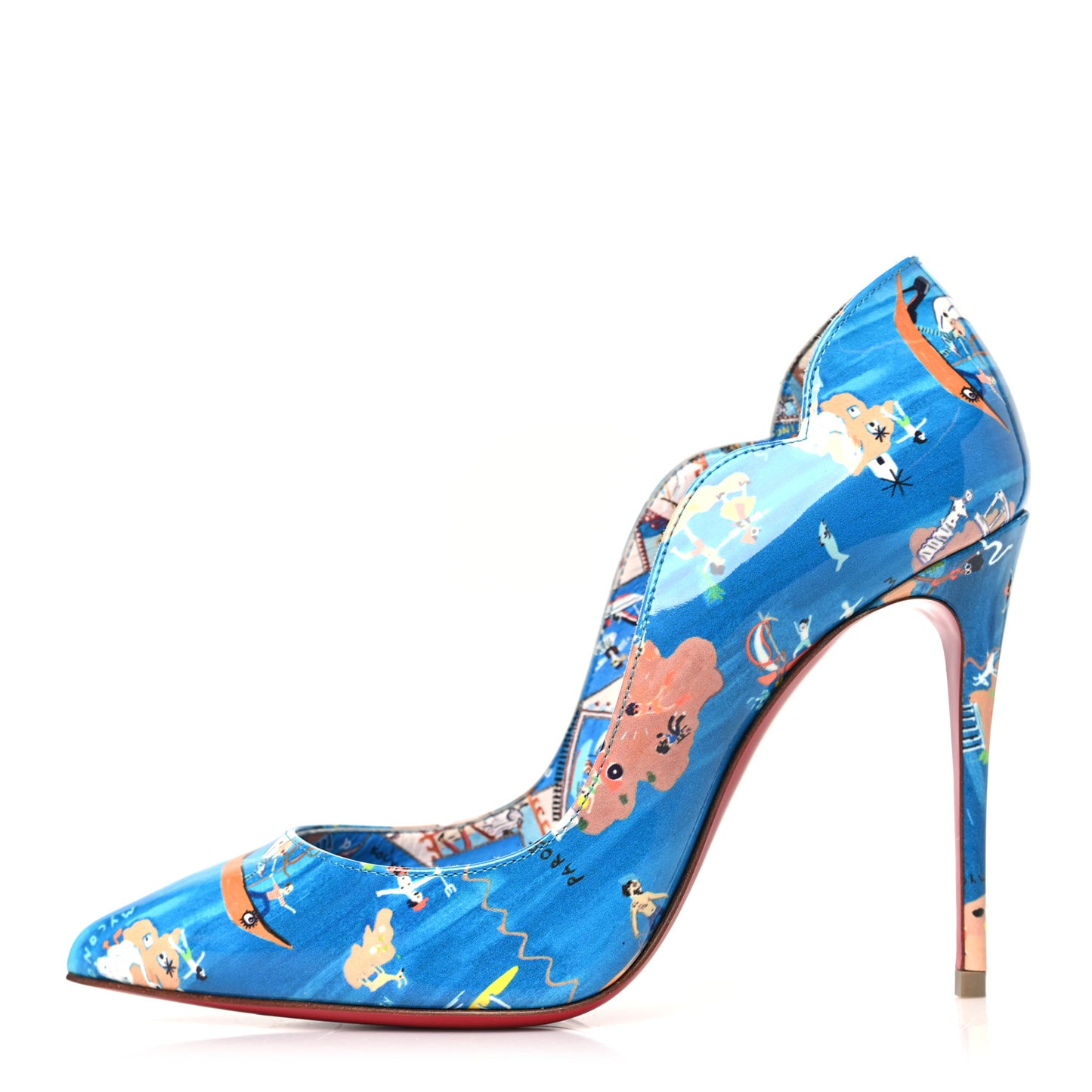 Patent Loubi Odyssey Hot Chick 100 Pumps 36 Multicolor
