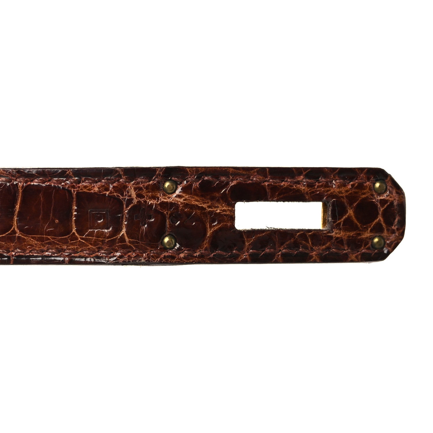 Hermes Shiny Porosus Crocodile Birkin 35 Miel 7 of 14