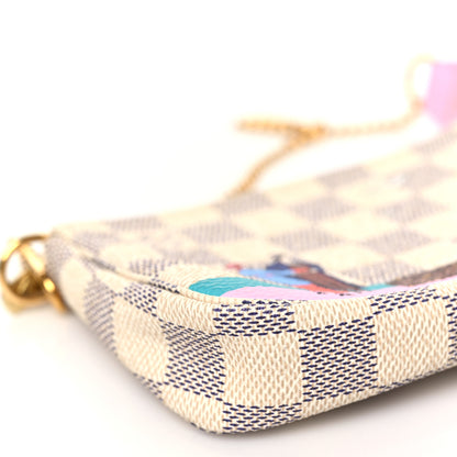 Louis Vuitton Damier Azur 2016 Christmas Animation Mini Pochette Accessories 7 of 8