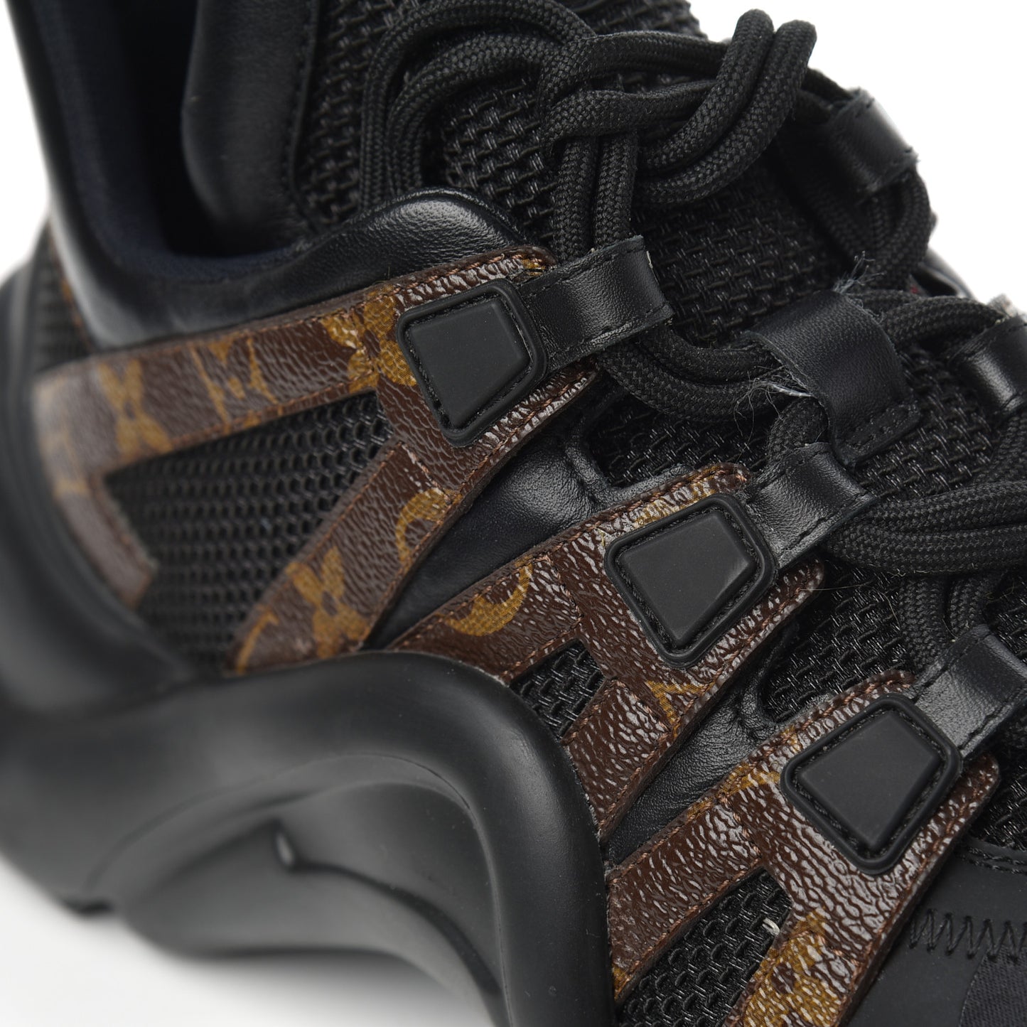 Calfskin Patent Monogram LV Archlight Sneakers 42 Black