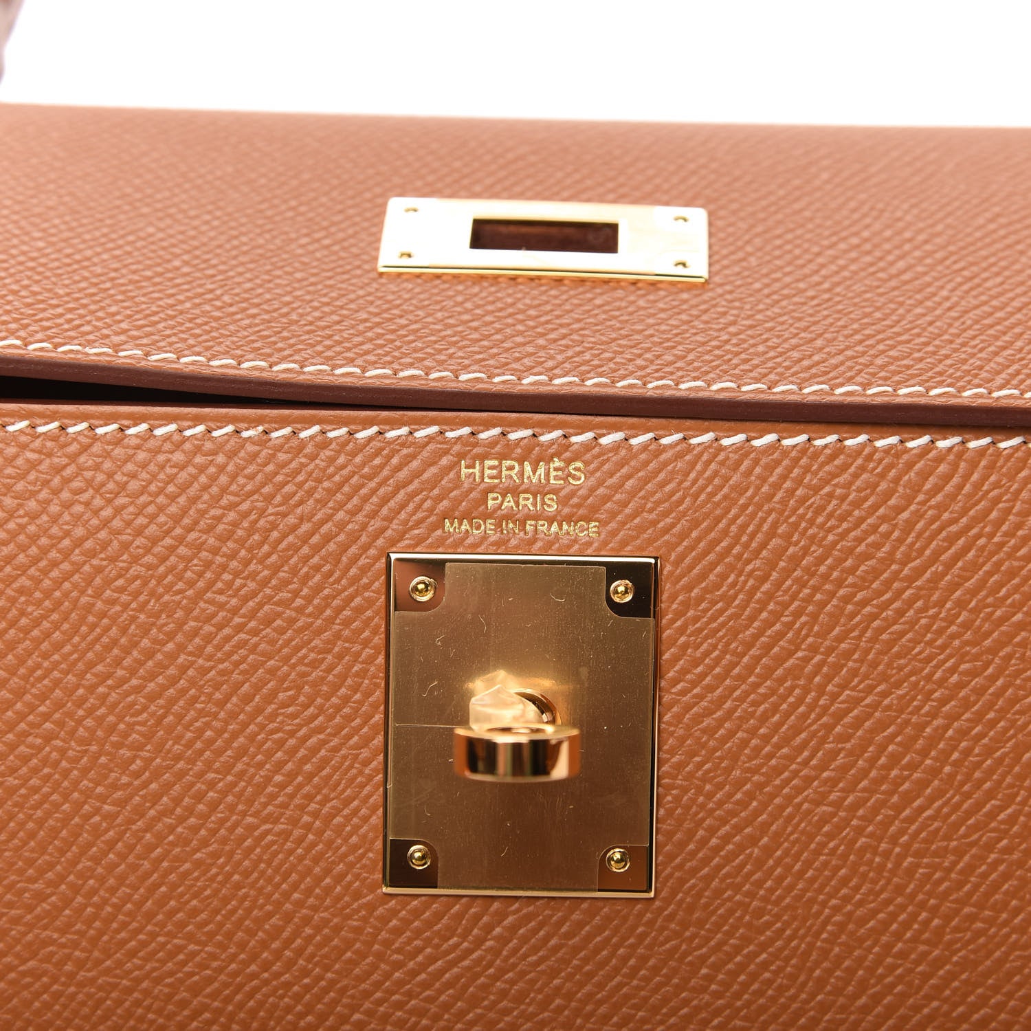 Hermes Epsom Kelly Sellier 28 Gold 8 of 11