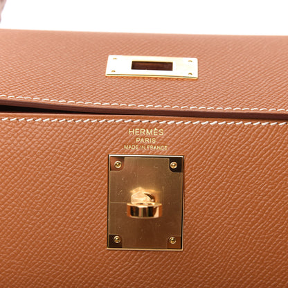 Hermes Epsom Kelly Sellier 28 Gold 8 of 11