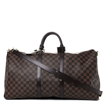 Louis Vuitton Damier Ebene Keepall Bandouliere 55 1 of 20