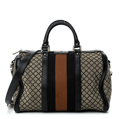 Gucci Diamante Vintage Web Medium Boston 1 of 11