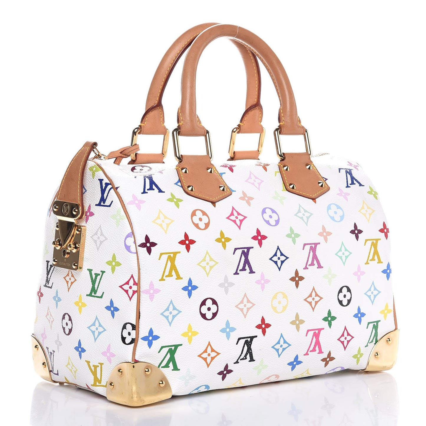 Monogram Multicolor Speedy 30 White