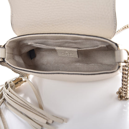 Gucci Pebbled Calfskin Small Soho Flap Crossbody Off White 5 of 8