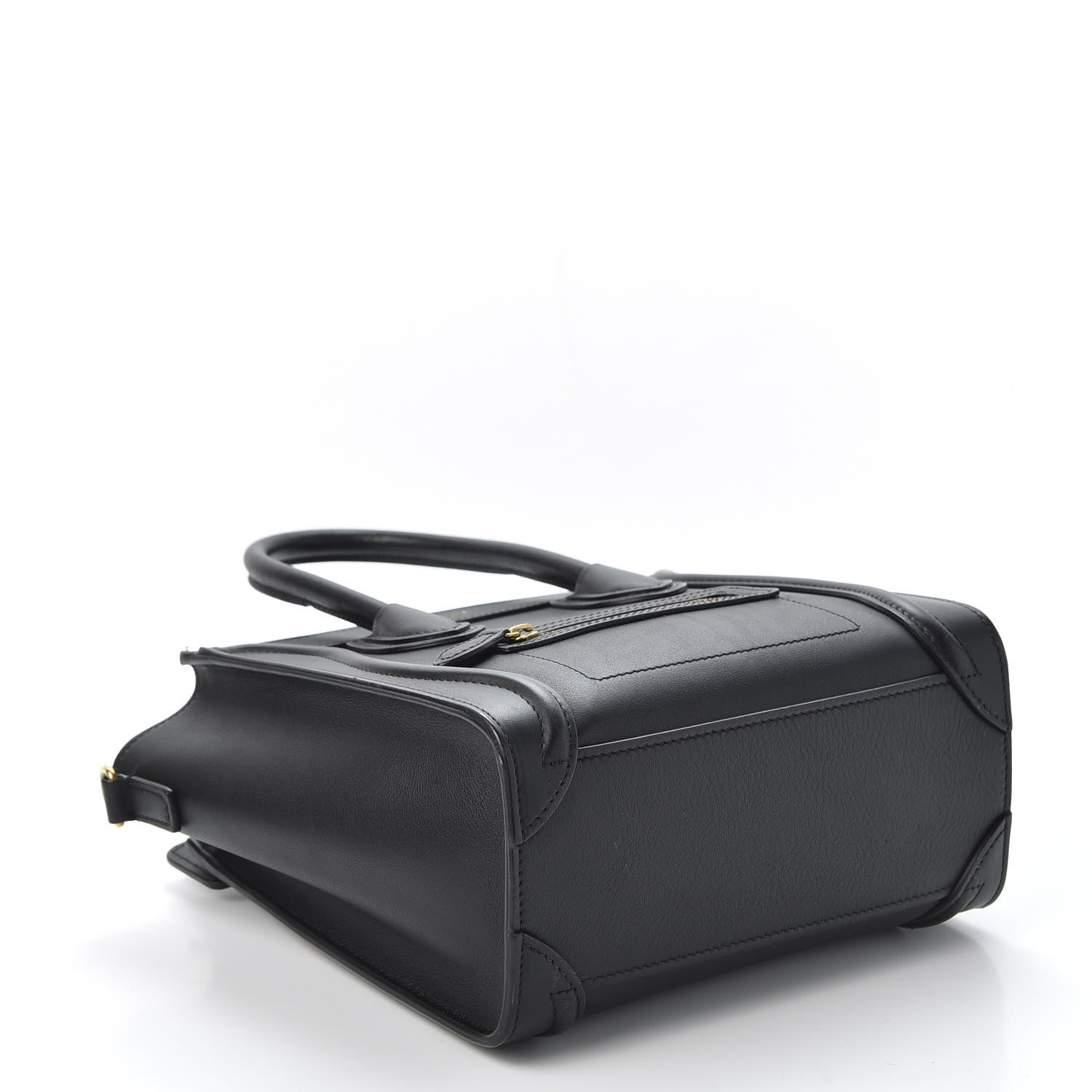 Celine Smooth Calfskin Nano Luggage Black 3 of 9