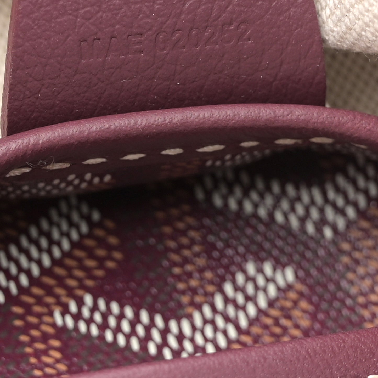 Goyardine Artois PM Burgundy