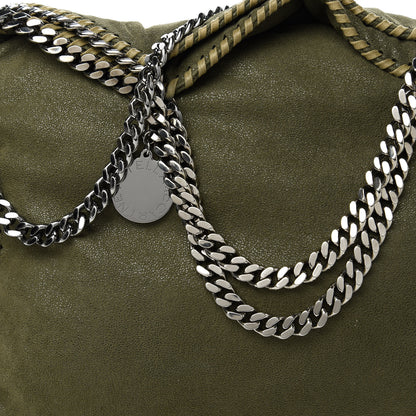 Stella McCartney Shaggy Deer Small Falabella Fold Over Tote Olive 10 of 10