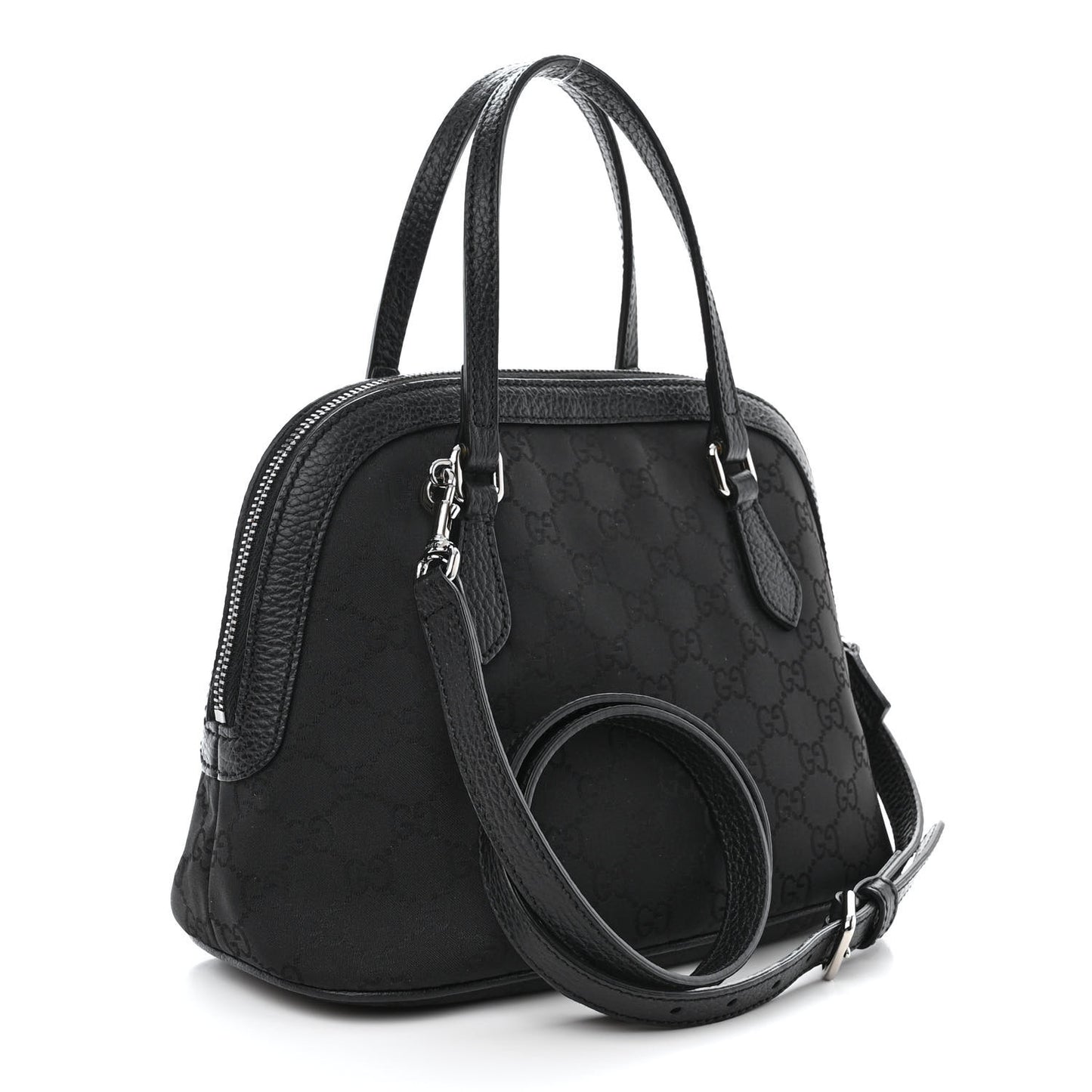 Monogram Dollar Calfskin Mini Dome Bag Black