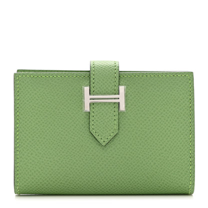 Hermes Epsom Bearn Card Holder Wallet Vert Criquet 1 of 6