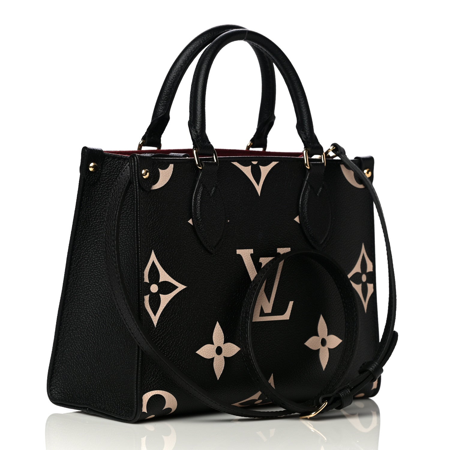 Louis Vuitton Empreinte Monogram Giant Onthego PM Black Beige 3 of 10