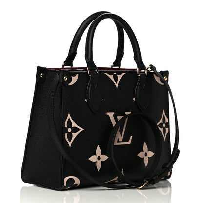 Louis Vuitton Empreinte Monogram Giant Onthego PM Black Beige 3 of 10