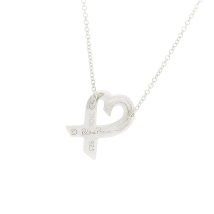 Tiffany Sterling Silver Paloma Picasso Loving Heart Pendant Necklace 6 of 6