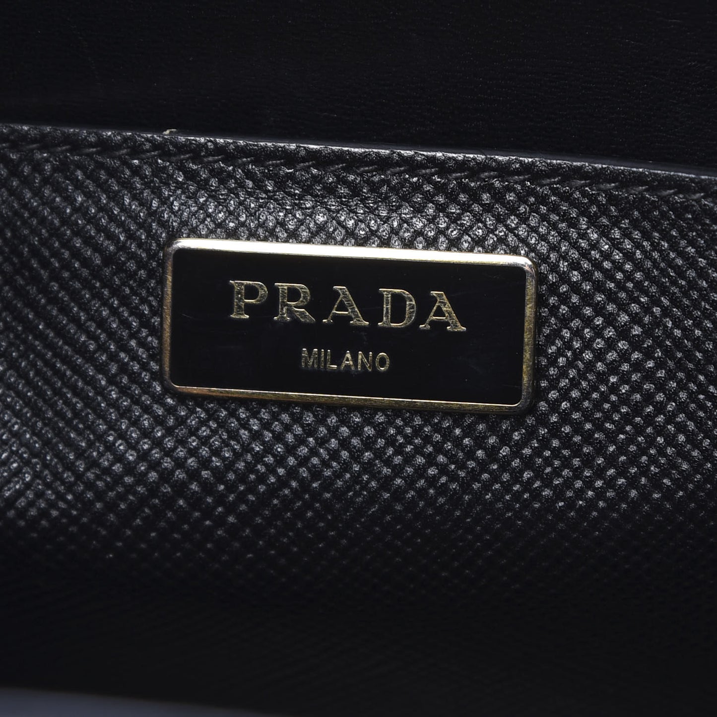 Saffiano Cuir Open Promenade Tote Black