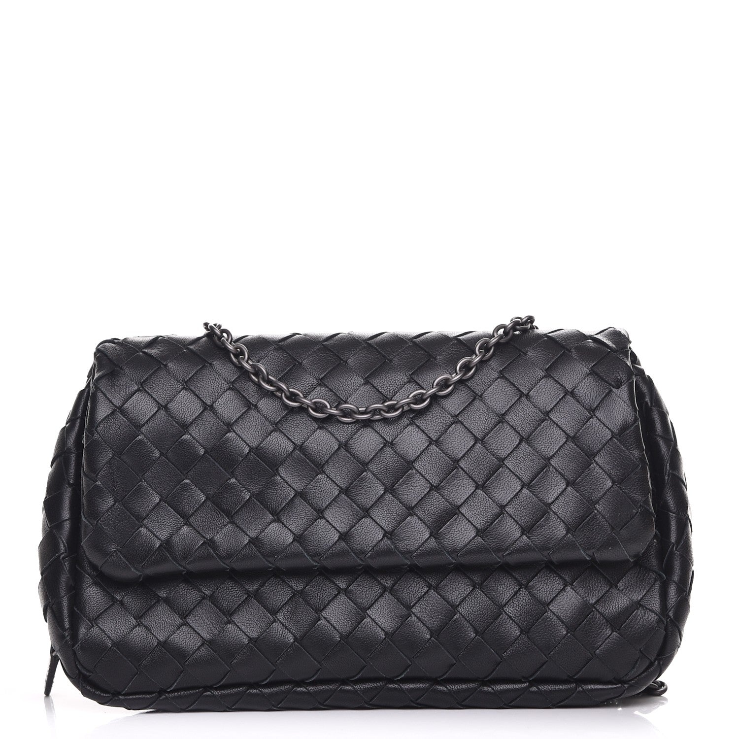 Bottega Veneta Nappa Intrecciato Small Chain Crossbody Black 1 of 8