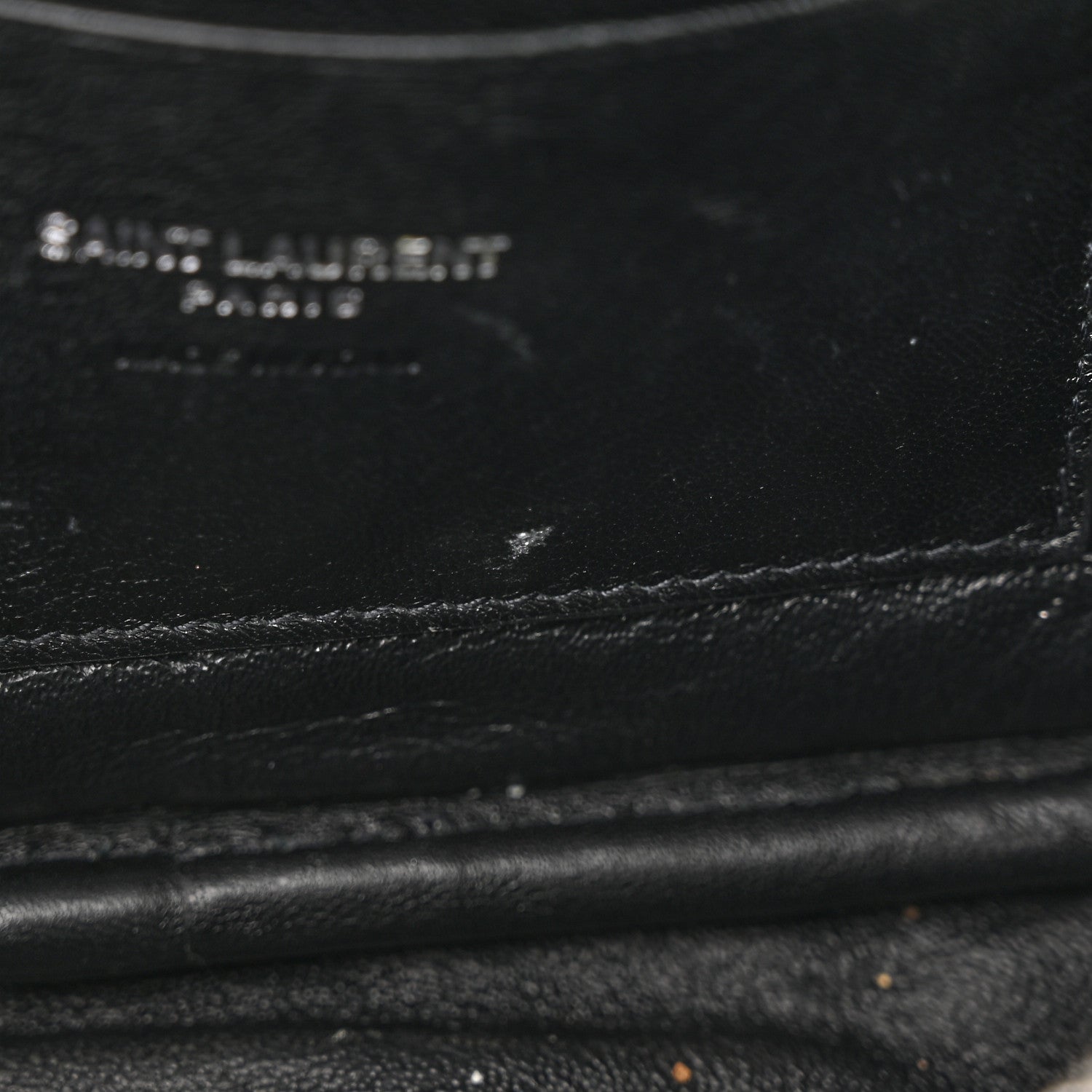 Saint Laurent Calfskin Crocodile Embossed Monogram Mini Lou Camera Bag Fog 12 of 13