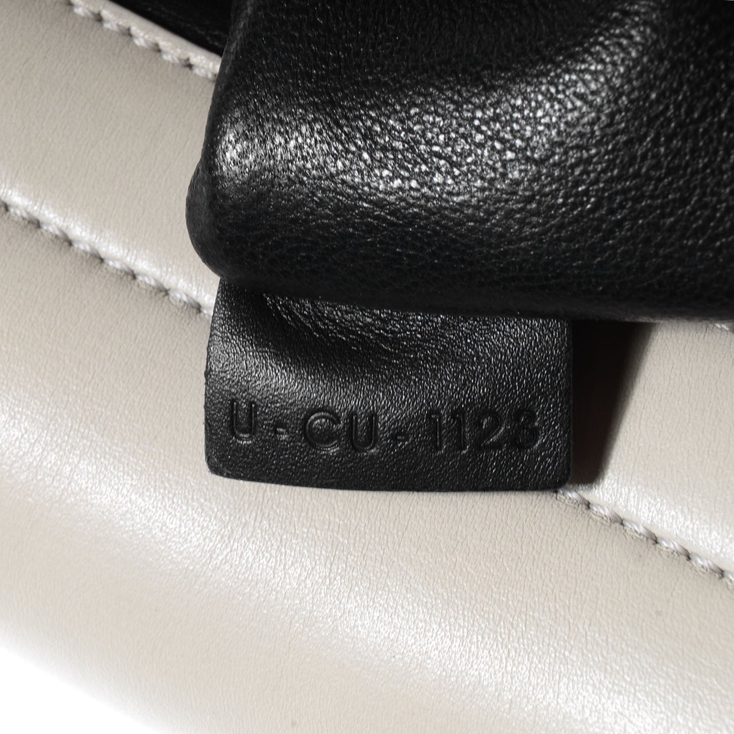 Smooth Calfskin Canvas Medium Tri-Color Trapeze Cream