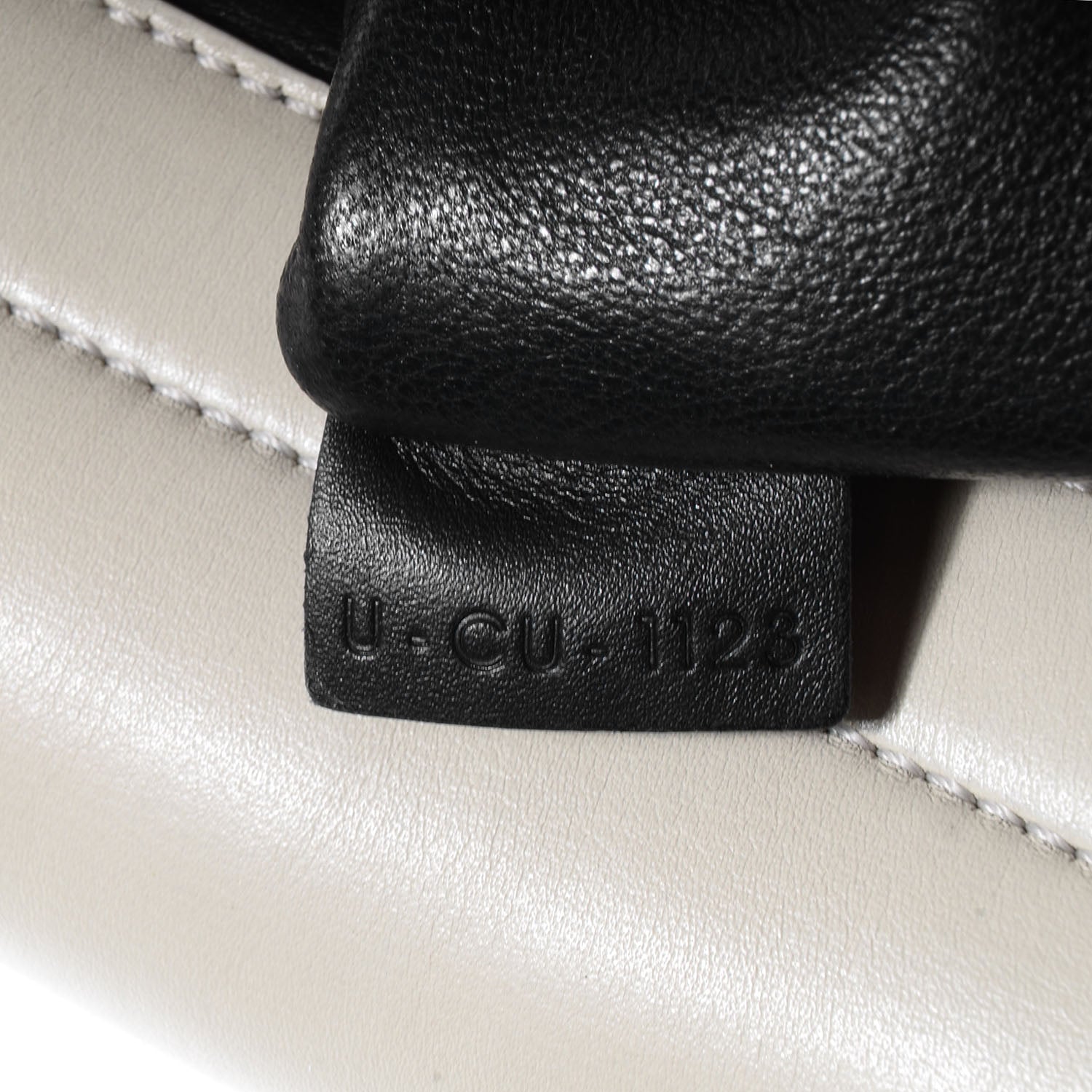 Celine Smooth Calfskin Canvas Medium Tri-Color Trapeze Cream 9 of 9