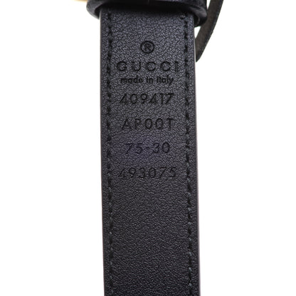 Gucci Calfskin Double G 20mm Belt 75 30 Black 4 of 4