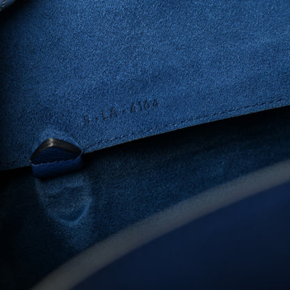 Celine Soft Grained Calfskin Small Belt Cabas Phantom Indigo 9 of 9