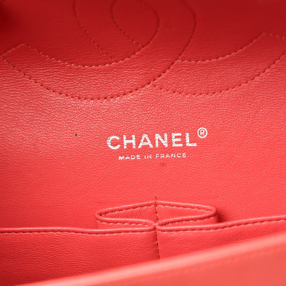 Chanel Patent Quilted Jumbo Double Flap Coral 6 of 13