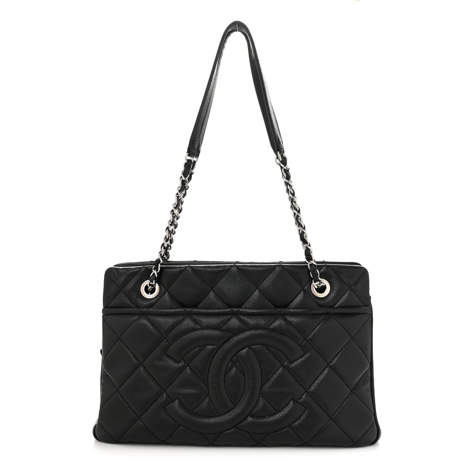 Chanel Caviar Quilted Timeless CC Soft Tote Black 1 of 12